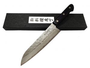 Dao cắt Sakon Ginga Santoku 3 lớp tay cầm tím